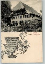3999 Oberwald 1907 Foto AK Gasthaus Pension