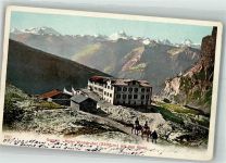 Gemmipass Wallis 1904 Foto AK Hotel Wildstrubel