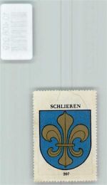 8952 Schlieren - Vignette Wappen Kaffee Hag ca 1920-1940 Lilie