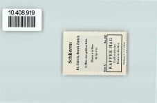 8952 Schlieren - Vignette Wappen Kaffee Hag ca 1920-1940 Lilie