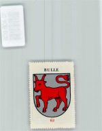 1630 Bulle - Vignette Wappen Kaffee Hag ca 1920-1940 Ochse