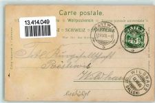 9630 Wattwil 1905 Gebrauchsspuren Ennetbrücke Krankenhaus Schloss Lithographie