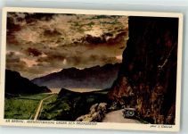 3860 Brünig Foto AK Abendstimmung Brienzersee Foto Gaberell