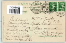 4000 Basel Bâle 1909 Prägedruck Gemse Wanderausrüstung