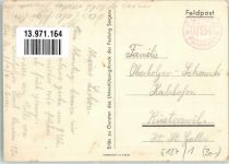 7320 Sargans Foto AK Feldpost Fus.Kp. I/134 Festung Uniform