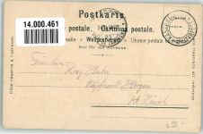 3000 Bern Berne Lithographie sign. Steinmann, C. Militärpost Kaserne Zeitglockenturm Straßenbahn