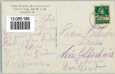 9655 Stein SG 1930 Foto AK Hotel Rotenstein