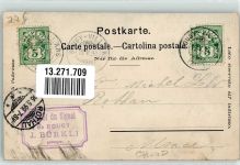 1172 Bougy-Villars 1899 Künstlerkarte Chalet su Signal de Bougy sign.