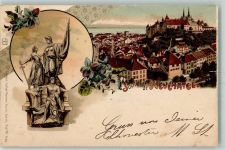 2000 Neuchâtel Neuenburg 1900 Lithographie Independence monument