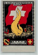 3000 Bern Berne 1925 BOAKC Schweizer Pfadfinder Lager sign. F. Vitali