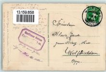 1914 Prägedruck Passepartout Hoher Kasten