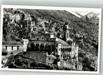 6644 Orselina 1956 Foto AK Kath. Kirche Madonna del Sasso