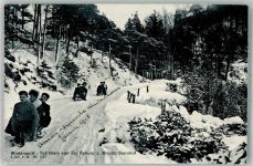 8314 Kyburg 1908 Winter Schlittenfahrt von der Kyburg Wintersport