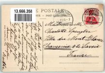 8708 Männedorf 1909 Foto AK ref. Kirche innen Dampfschiff