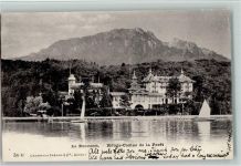 1897 Bouveret 1907 Gebrauchsspuren Hotels-Casino de la Foret - Verlag Freres & Co 5460 AK