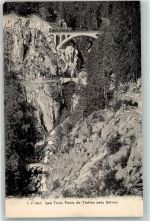 1922 Salvan - Les trois Ponts