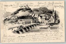 8260 Stein am Rhein 1905 - Raddampfer sign E. Felle