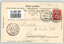 8260 Stein am Rhein 1905 - Raddampfer sign E. Felle