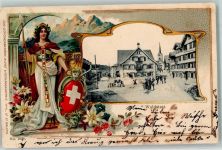 9104 Waldstatt Prägedruck Helvetia Lithographie