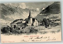 3714 Frutigen 1903 - Kirche Alpen