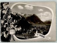 9490 Vaduz - Weinreben Trauben Weinglas Berge