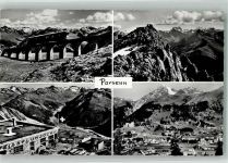 Parsenn 1966 Foto AK Gasthaus Weissfluhjoch Bergbahn Davos-Platz