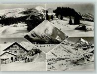 9656 Alt St. Johann - Skigebiet Alp Sellamatt-Ruestel Winter Skifahrer Skilifte