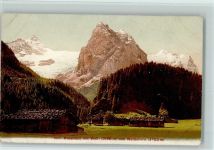3860 Rosenlaui - Ortsansicht mit Wall- und Wetterhorn