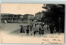 1200 Genève Genf 1902 - Englischer Garten Kinderwagen Segelboot