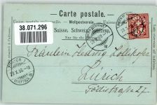 5400 Baden 1898 Mondschein Schloss Stein