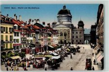 3000 Bern Berne - Bundespalast Marktszene