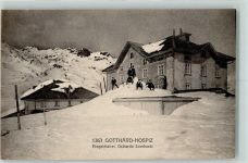 Sankt Gotthard TI 1915 - Gotthard Hospiz Feldpost