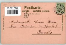 8805 Richterswil 1901 Lithographie / Mondschein Dampfschifflande