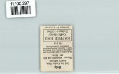 3123 Belp - Vignette Wappen Kaffee Hag ca 1920-1940