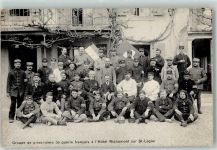 1806 St-Légier-La Chiésaz 1916 Gebrauchsspuren Groupe de pisonniers de guerre francais a l'Horel Richemont