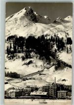 7260 Davos Dorf Winter Bahnhof Parsennbahn Davos-Klosters