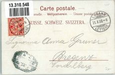 6900 Lugano 1898 Lithographie Tracht