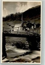 7246 St. Antönien 1931 Foto AK Kirche