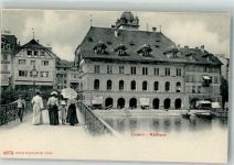 6000 Luzern Lucerne Foto AK Rathaus Gasthaus