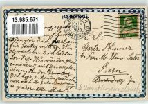 3987 Riederalp 1923 Künstlersteindruck sign. Züricher, V.W. Blausee