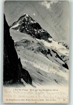 Piz Val Pintga 1906 Foto AK Winter Düssistock Foto Brun