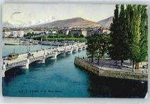 1200 Genève Genf - Panorama Straßenbahn Mont Blanc