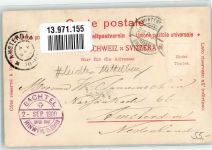 8340 Hinwil 1900 Gebrauchsspuren Gasthaus Gruss vom Bachtel Lithographie leichter Mittelbug