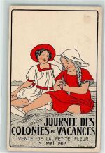 1200 Genève Genf - Journee des Colonies de Vacances 1913 Festkarte Ort lt. Stempel