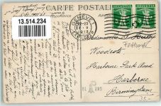 1200 Genève Genf - Journee des Colonies de Vacances 1913 Festkarte Ort lt. Stempel