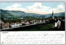 9064 Hundwil 1905 Lithographie Kirche