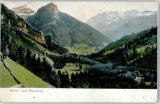 3713 Reichenbach im Kandertal 1911 Lithographie Kiental Blümlisalp