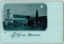 4115 Mariastein 1899 Mondschein Kloster