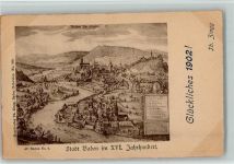 5400 Baden - 1902 Stadt Baden im 16. Jahrhundert