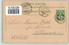 8193 Eglisau 1903 BOAKC Gasthaus Hirschen Eisenbahnbrücke Lithographie